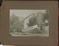 Antique Matted Photo - Church in Cissna, Park, Illinois Reads 