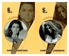 #UL1389 CINDY CRAWFORD, CHRISTINA LINDBERG Rare Uncut Spotlight Card Strip picture