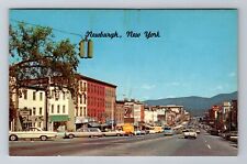 Newburgh NY-New York, Broadway Business District, Antique, Vintage Postcard picture