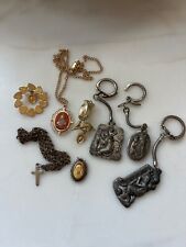 Vintage Catholic religious jewelry and key chains picture