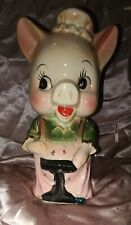 Vintage MARCO Fine China Handpainted Piggy Bank (Circa 1950s) picture
