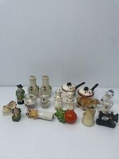 Lot of 18 Vintage Salt and Pepper Shakers Souvenirs Collection Collectible   B1A picture