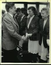 1985 Press Photo John C. Bannon, South Australia Premier at San Antonio Airport picture