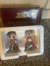 Dept 56 5353-8  Disney Park Village Mickey & Minnie Figures New In Box Set Of 2 picture