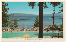 c1960s 1965 Bathing At Lake Side Resort Lake Tahoe California Postcard picture