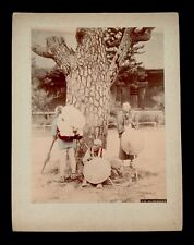 ORIGINAL OLD VINTAGE PHOTO. PILGRIMAGES. 26 x 19.5 cm. CIRCA 1890 [JAPAN] picture