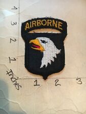 WW2 to Korea era US ARMY 101st Airborne Division Patch 5/24/24 with attached tab picture