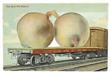 Postcard Onion Train Car Postmarked 1912 Green George Washington 1 Cent Stamp picture