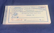✨Vintage Jersey Gold Creameries Milk Coupon Booklet 1930s Unused✨ picture