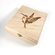 Hummingbird Wooden Box 7.5