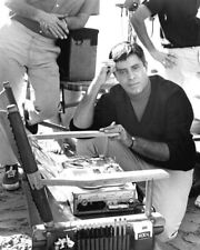 Jerry Lewis 1967 on set of The Big Mouth with tape recorder 4x6 photo picture