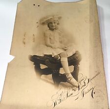 Rare Antique American Wealthy Fashion Girl, Unmounted Studio Photo C.1922 US picture