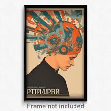 Russian Movie Poster - Man Feeling Puzzled, Adventurous Red Headwear (Art Print) picture