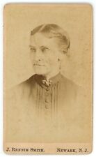 Antique CDV Circa 1870s J. Smith Lovely Older Woman Kind Eyes Newark New Jersey picture