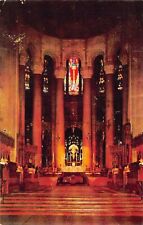 New York City NY Cathedral Church of St John the Devine Altar Vtg Postcard A7 picture
