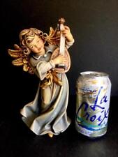 New PEMA ITALY WOOD CARVED 9” GIOTTO CHRISTMAS STANDING ANGEL MANDOLIN rtl $260 picture