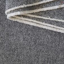 MCM Kvadrat Hallingdal Upholstery Fabric Wool Black, White Tweed Norway 6 yds picture