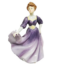 Vintage Royal Doulton Purple China Decorative Jacqueline Figurine HN2333 Ladies picture