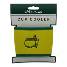 WOW 2024 Masters logo Yellow and Green Cup Cooler Koozie Augusta AGNC picture