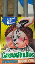 VINTAGE BRAND NEW  BOX GARBAGE PAIL KIDS STICKERS 9TH SERIES MINT  picture