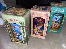 Vintage 1994 Original Disney Collectible Glasses (Lot Of 3) In Original Package picture
