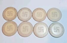 Vintage Native American Indian Whirling Logs Swastika Card Game Poker Chip Lot picture