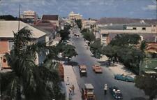 Bahamas 1956 Nassau Famous Bay Street Mardon Son & Hall Ltd. Chrome Postcard picture
