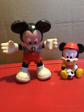 Lot of 2 Vintage Mickey Mouse Plastic Toy Figures picture
