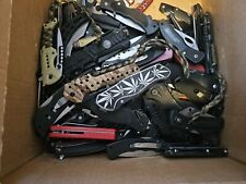 Lot Of 4 Plus Lbs Of Various Brands TSA Confiscated Knives, Multi-Tool And More picture
