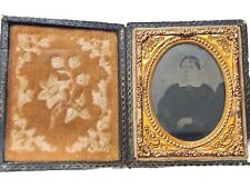 James Co Boston 25 Cent Ambrotype Portrait Photo Of Woman In Full Case picture