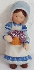 VINTAGE 1983 HOLLY HOBBIE PORCELAIN FIGURINE NATURE'S GIFTS MINIATURE SERIES IX picture