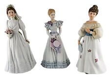 3 PC Bundle Masterpiece Porcelain Figurines Elizabeth, Bride  & Belle by Homco picture