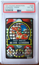 Charizard / Lizardon - 1997 Pokemon Sealdass Prism card #006 vintage - PSA 6 picture