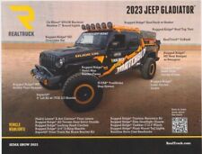 2023 REAL TRUCK x MATCHBOX Jeep Gladiator SEMA Show Promo Blankback Info Card picture