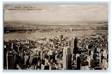 c1910's West View From Empire State Observatory New York NY RPPC Photo Postcard picture