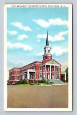 High Point NC-North Carolina, First Methodist Protestant Church Vintage Postcard picture