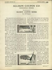 1924 PAPER AD 4 PG Allison Coupon Books Co Arcus Merchandise Book Coal Mining  picture