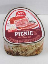 Vtg Swift's Ham Tin Can Restaurant Kitchen Display Prop Farmer Picnic Pork Pig picture
