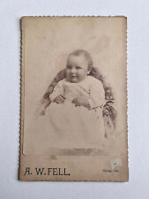 Antique Cabinet Card Photo Super Adorable Baby Child California picture