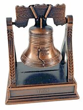 Vintage Miniature Liberty Bell Metal Die-Cast Bell and Pencil Sharpener      picture