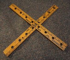 c1950s Poweride Engine Parts wood ruler with 8cyl valve holes picture