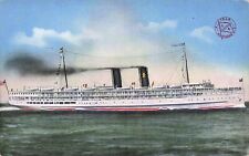 SS Yale Harvard Los Angeles Steamship Hawaii Steamer Ship Harbor Vtg Postcard E3 picture