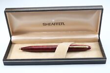 Vintage Sheaffer Crest Opalite Red No. 598 Ballpoint Pen, GT picture