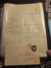 1892 2 cent CDS Chicago - Jacksonville, ILL. - Candidate For Governor Letter picture