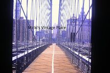 Original 35mm Slide 1971 Brooklyn Bridge Walkway Scene Kodachrome picture
