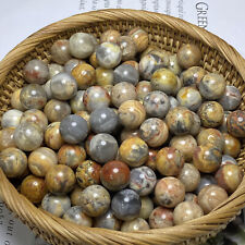 100pc Wholesale Natural Crazy agate Ball Quartz Crystal Sphere Healing 20mm picture