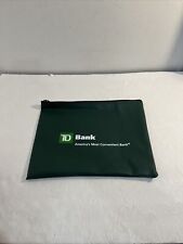 EXTRA LARGE Td Bank Green deposit bag A. Rifkin Company, USA RARE picture