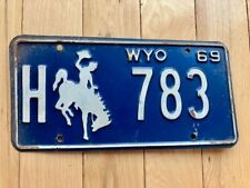 1969 Wyoming License Plate picture