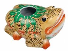 Gump's San Francisco Large Ceramic Collectable Bull Frog Painted In Asian Motif picture