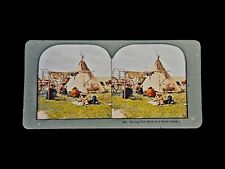 Antique Sioux Native American Stereoview Card picture